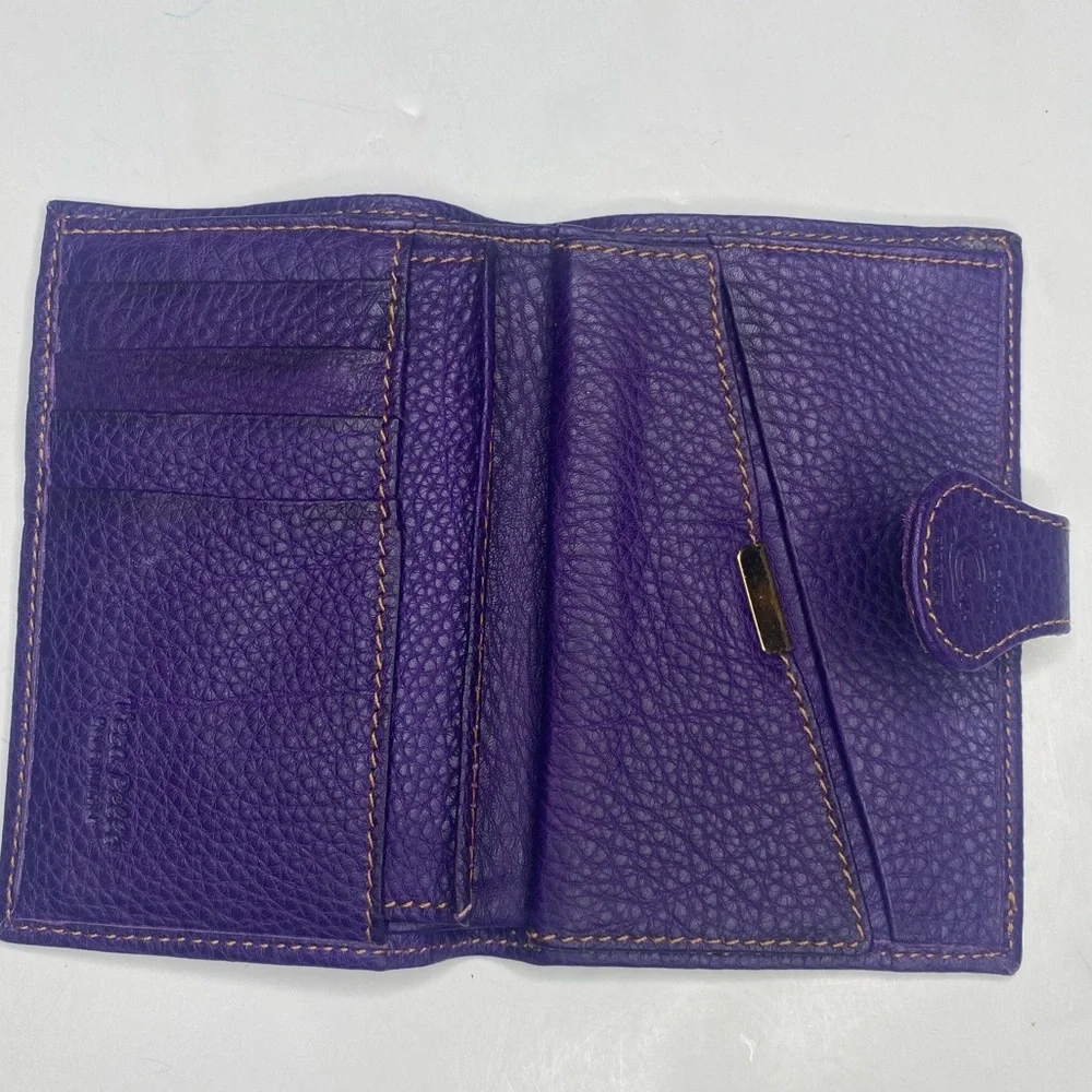 Gioia Chiara Firenze Purple Italian Leather Wallet Made in Florence